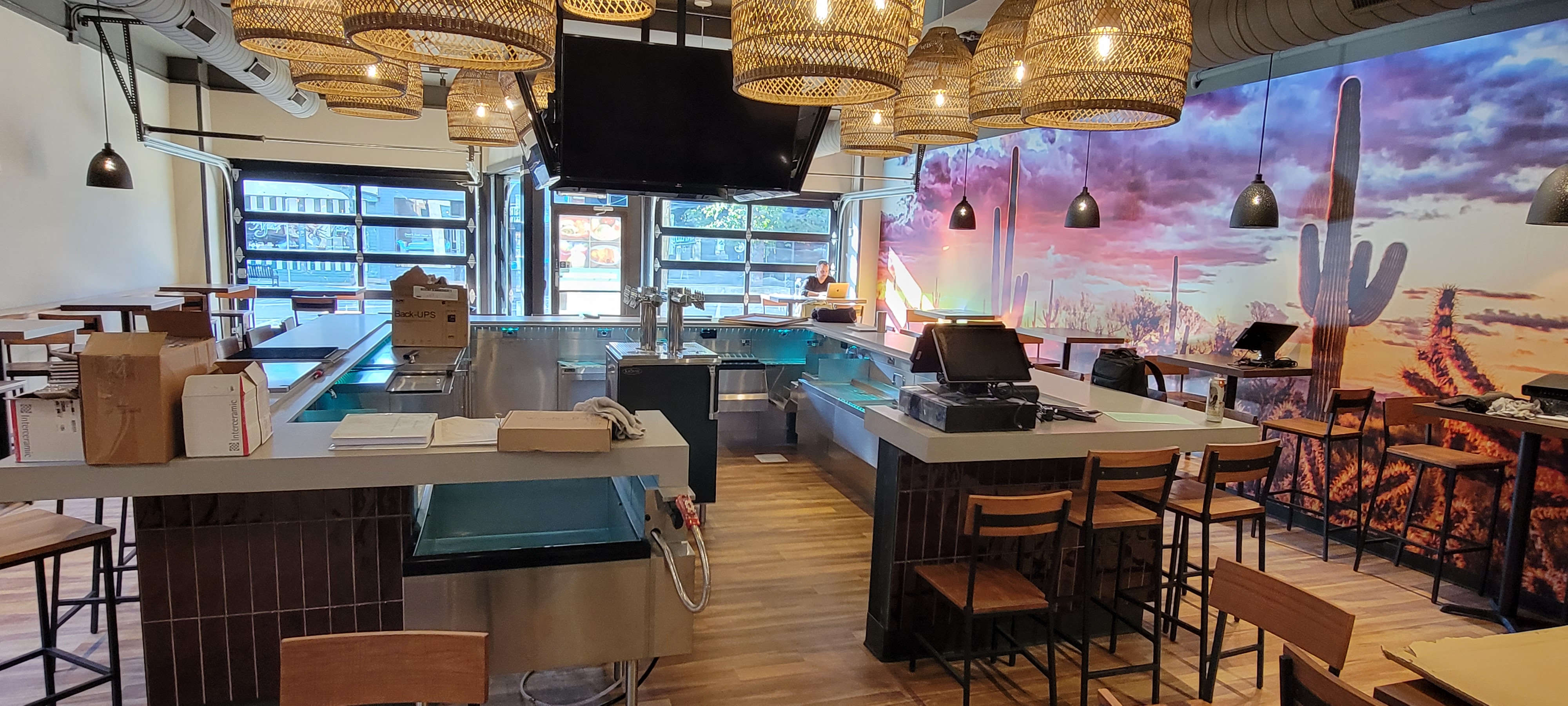 Front Street Cantina — final bar focal point