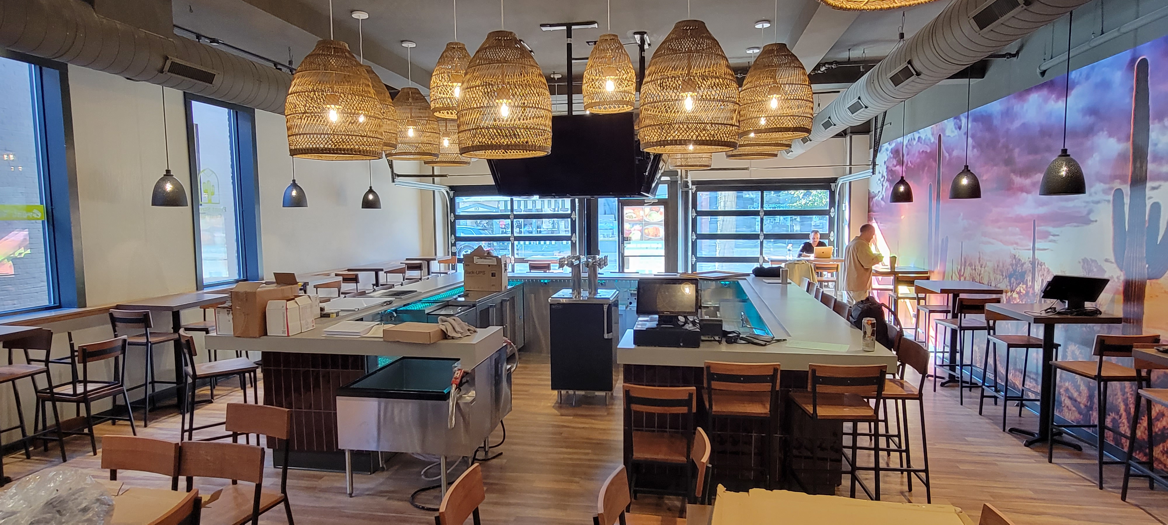 Front Street Cantina — service window/expo area