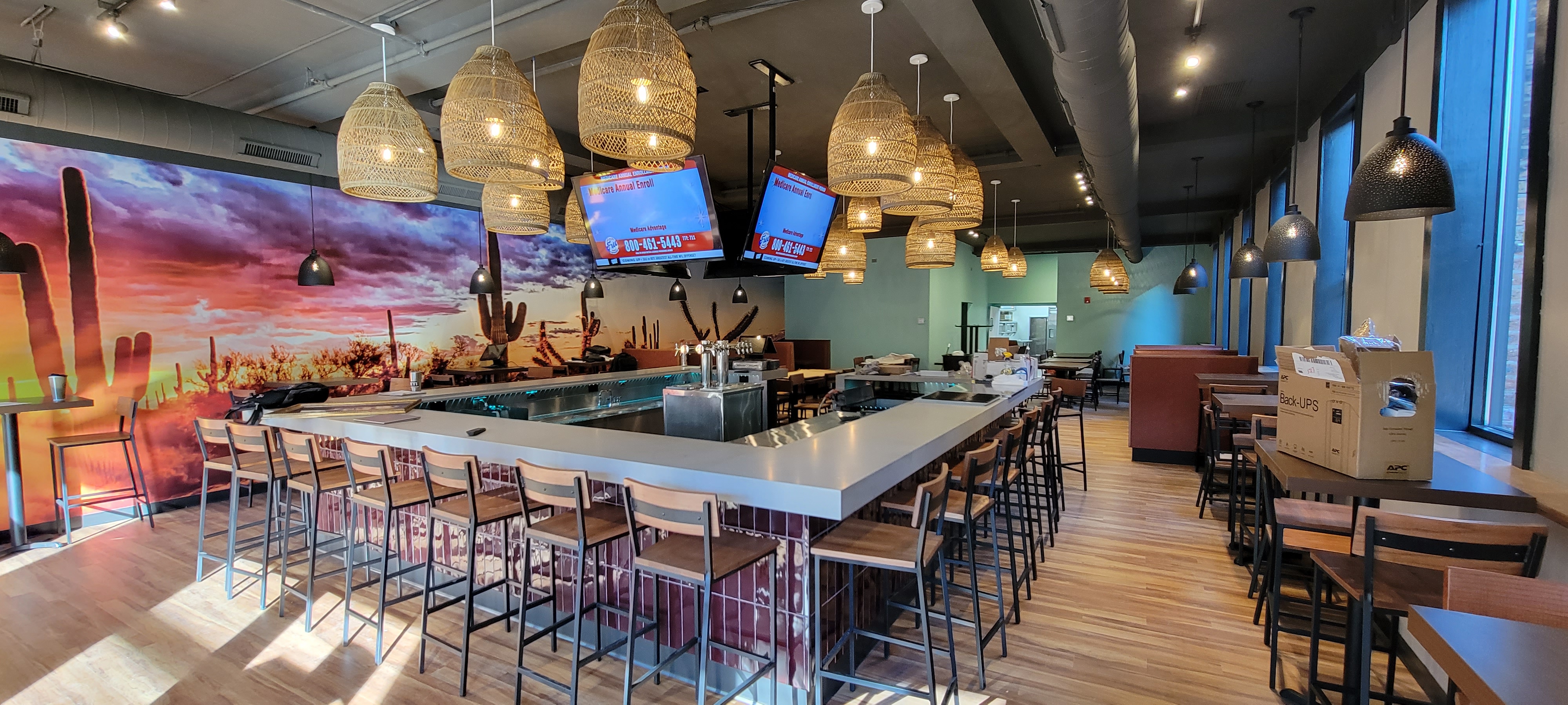 Front Street Cantina — finishing details and layout